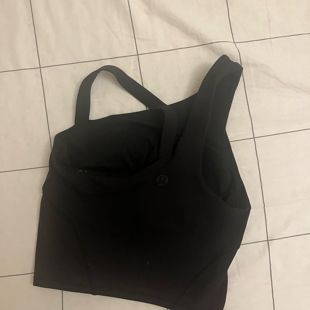 Lululemon Black Asymmetrical Tank Top